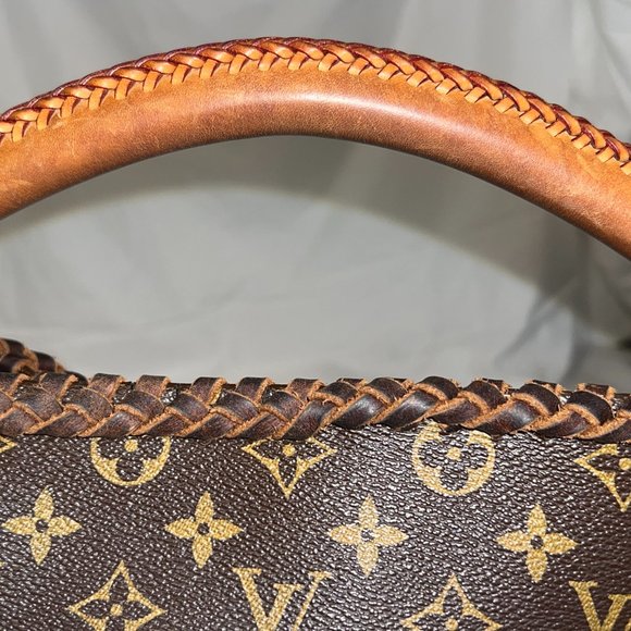 Louis Vuitton Artsy MM Monogram Hobo Tote Customized Leather Fringe Tassle - Picture 3 of 15